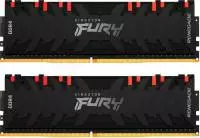 Памет Kingston FURY Renegade RGB Black 32GB (2x16GB) DDR4 3200MHz CL16 - KF432C16RB1AK2/32