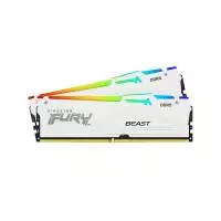 Памет Kingston FURY Beast White RGB EXPO 64GB (2x32GB) DDR5 6000MHz CL36 - KF560C36BWEAK2-64 