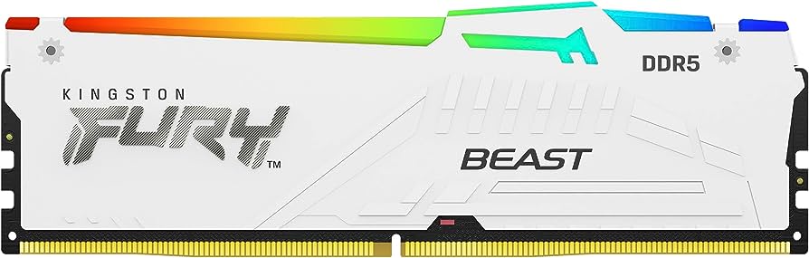 Памет Kingston FURY Beast White RGB EXPO 64GB (2x32GB) DDR5 6000MHz CL36 - KF560C36BWEAK2-64 