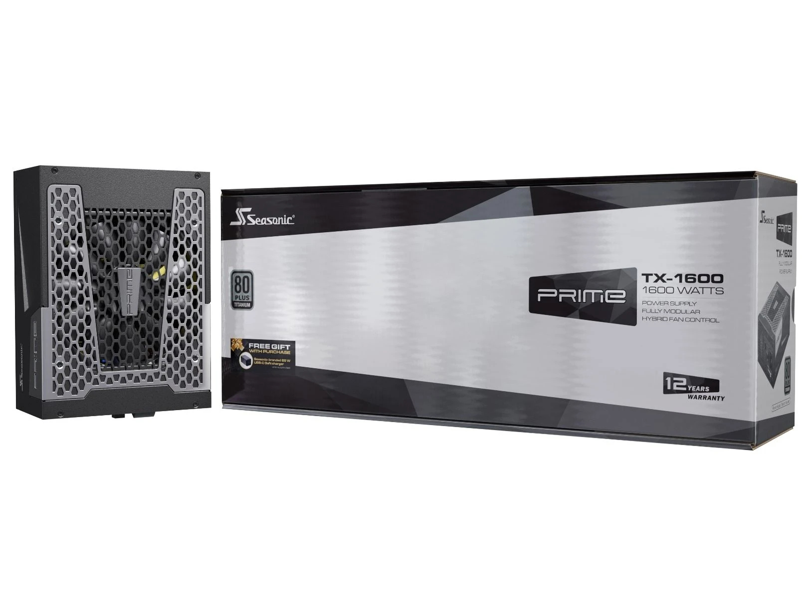 Захранване Seasonic PRIME TX-1600 PSU 1600W 80 Plus Titanium PCIe Gen 5 - SSR-1600TR2