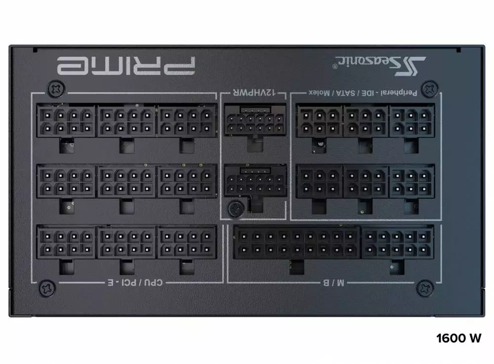 Fuente Seasonic PRIME PX-1600 PSU 1600W 80 Plus Platinum PCIe Gen 5 - SSR-1600PD2