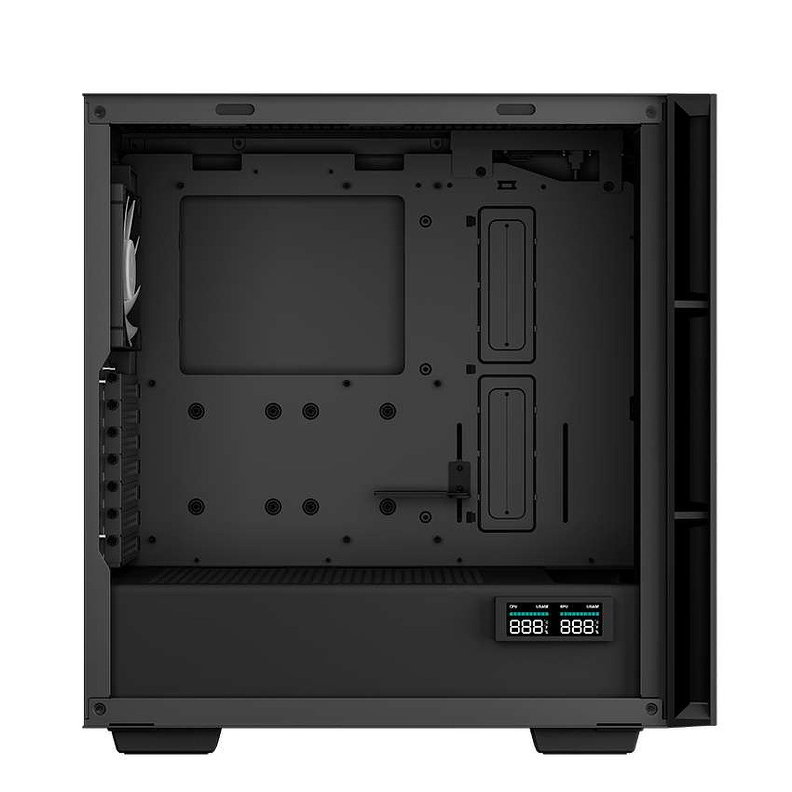 Кутия DeepCool CH560 DIGITAL Black Mid-Tower ATX Gaming Casing