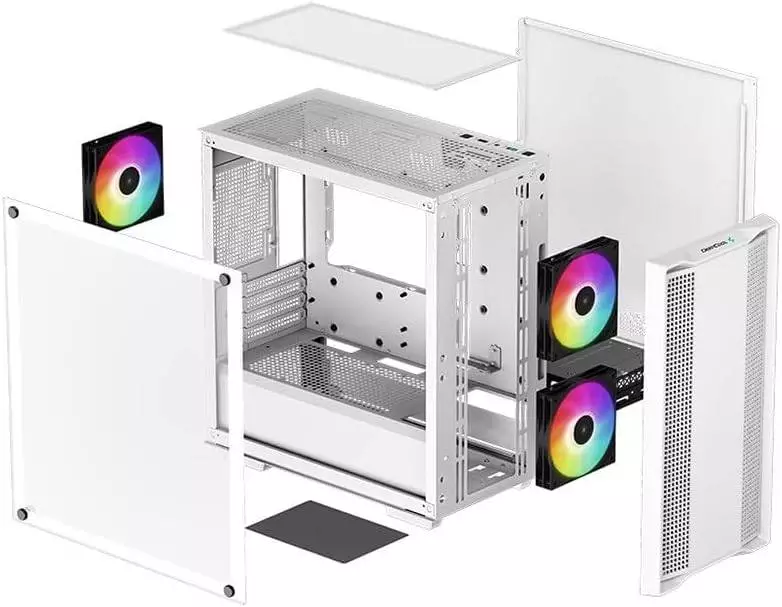 Кутия DeepCool CC360 ARGB White Mid-Tower mATX Case