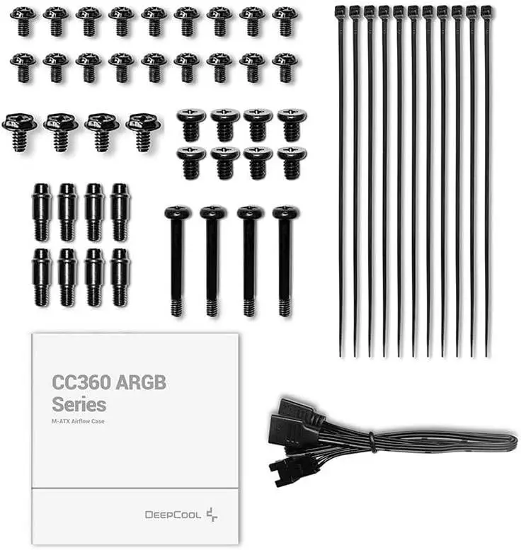 Кутия DeepCool CC360 ARGB Black Mid-Tower ATX Case