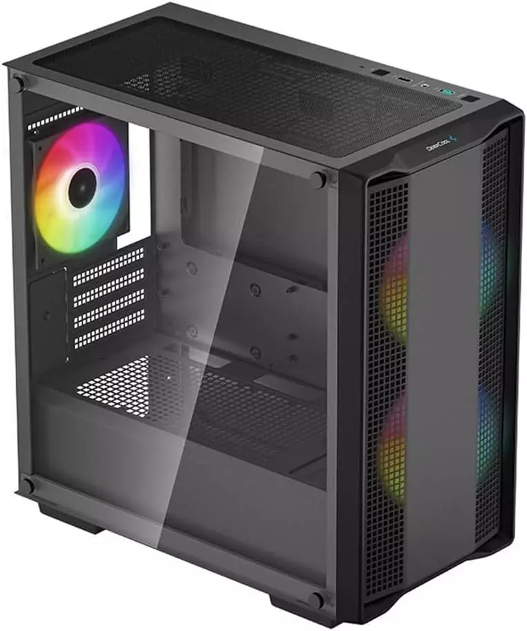 Кутия DeepCool CC360 ARGB Black Mid-Tower ATX Case