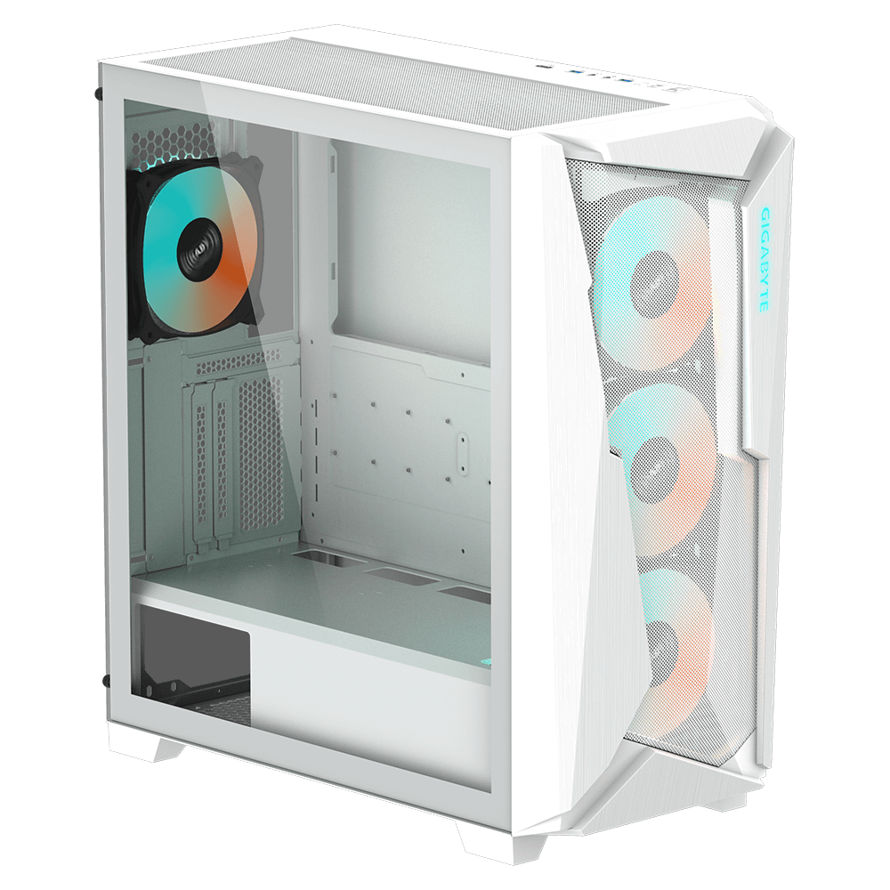 Кутия Gigabyte C301 WHITE Tempered Glass Mid-Tower RGB Fusion 