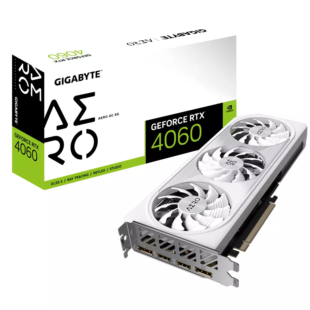 Видео карта Gigabyte GeForce RTX 4060 AERO OC 8GB GDDR6