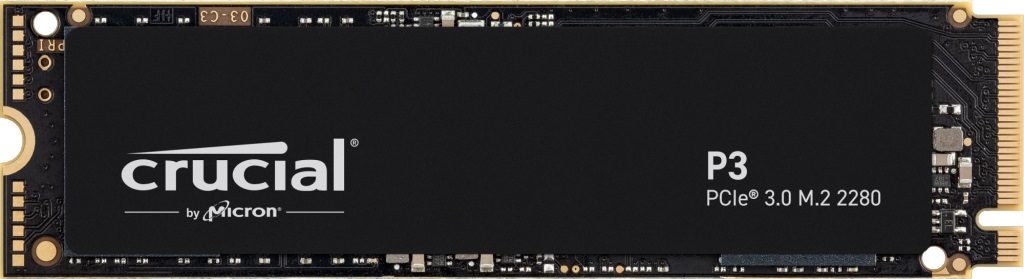Диск SSD Crucial P3 4TB M.2 2280 NVMe PCIe Gen3 x4 - CT4000P3SSD8
