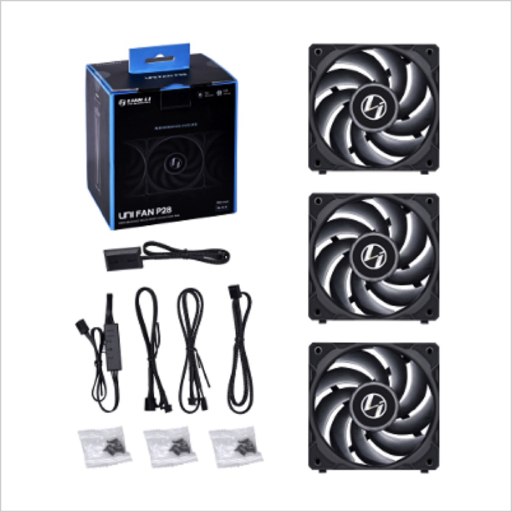 Вентилатори Lian Li UNI P28 Black Fan 120mm 3бр. Комплект