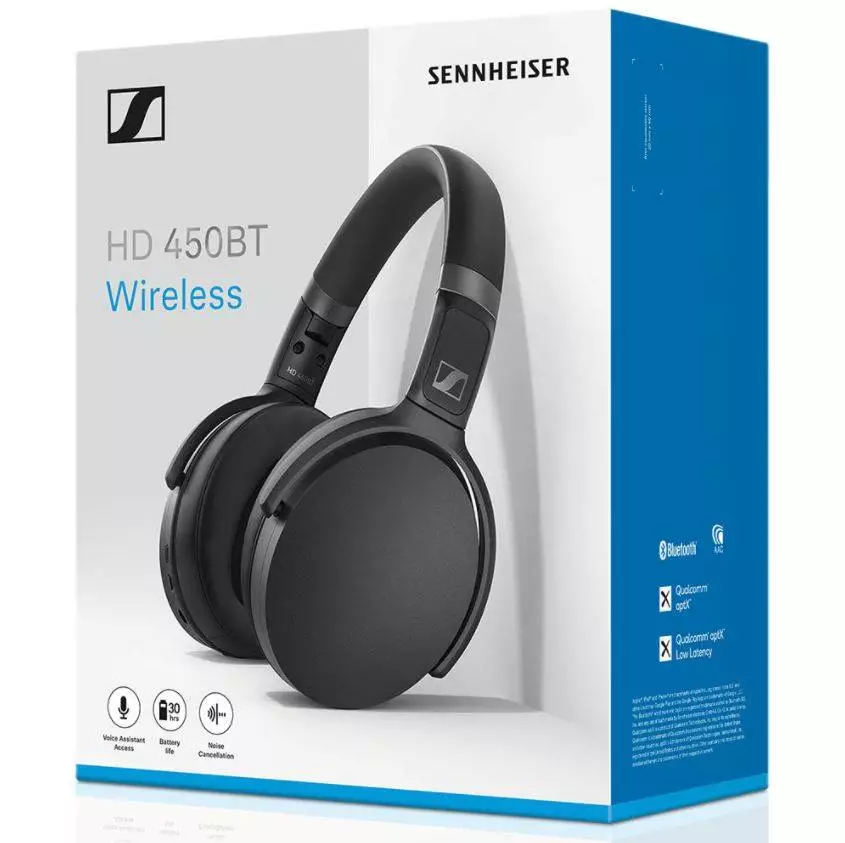 Слушалки Sennheiser HD 450BT - черни