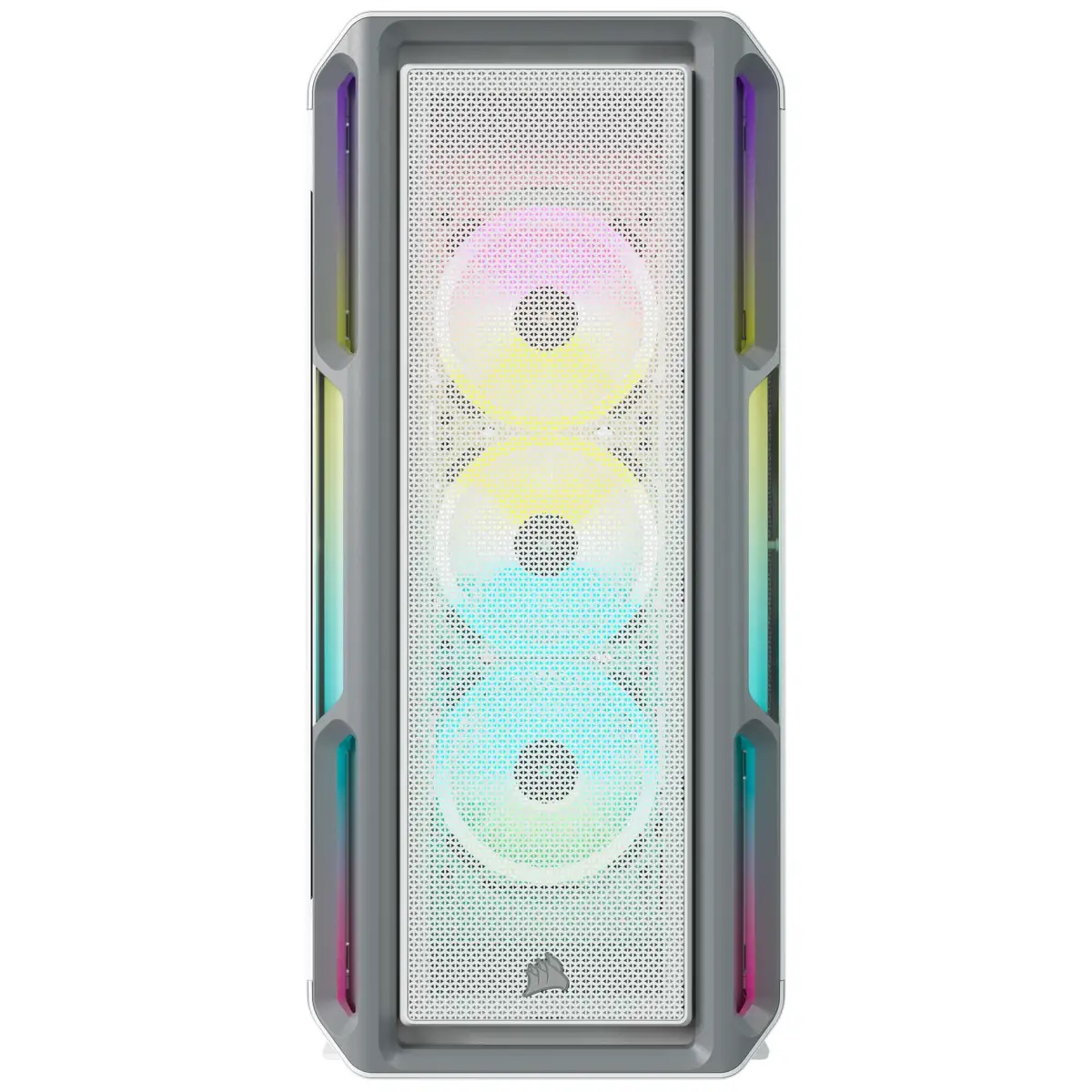 Кутия Corsair iCUE 5000T RGB Tempered Glass White Mid-Tower ATX - CC-9011231-WW