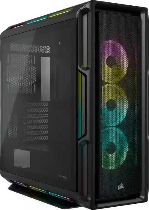 Кутия Corsair iCUE 5000T RGB Tempered Glass Black Mid-Tower ATX - CC-9011230-WW