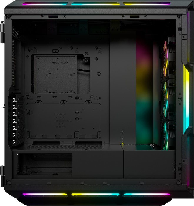 Кутия Corsair iCUE 5000T RGB Tempered Glass Black Mid-Tower ATX - CC-9011230-WW