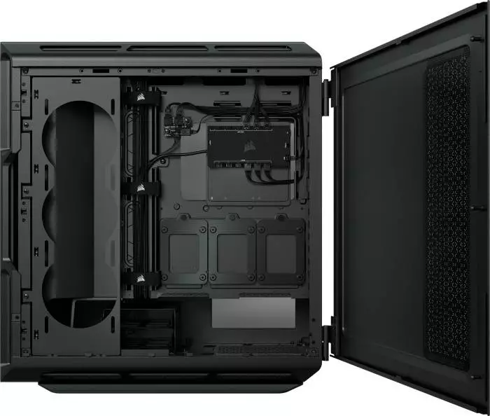 Кутия Corsair iCUE 5000T RGB Tempered Glass Black Mid-Tower ATX - CC-9011230-WW
