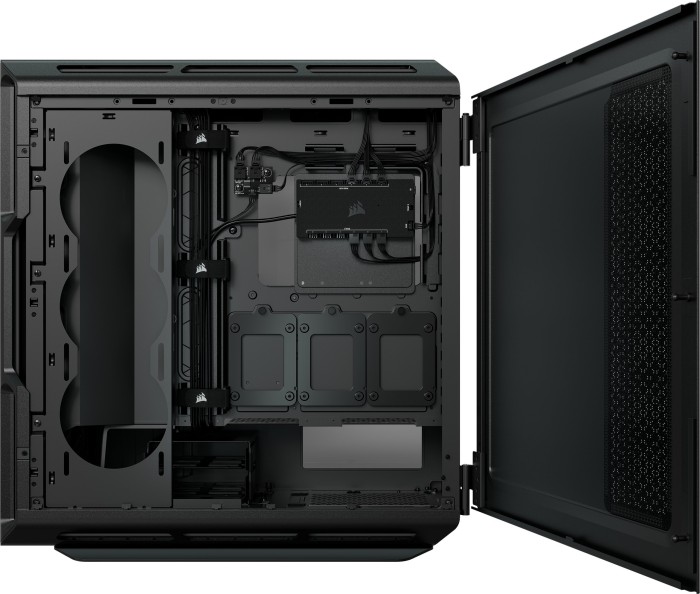 Кутия Corsair iCUE 5000T RGB Tempered Glass Black Mid-Tower ATX - CC-9011230-WW