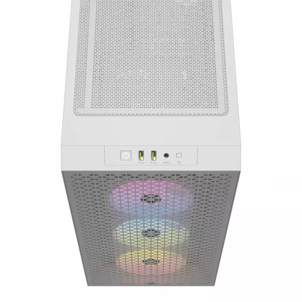 Кутия Corsair 3000D RGB AIRFLOW Mid-Tower Case White - CC-9011256-WW