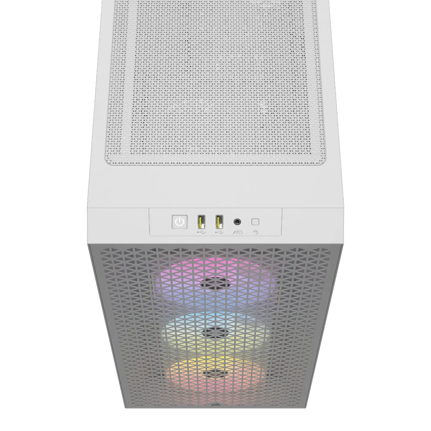 Кутия Corsair 3000D RGB AIRFLOW Mid-Tower Case White - CC-9011256-WW