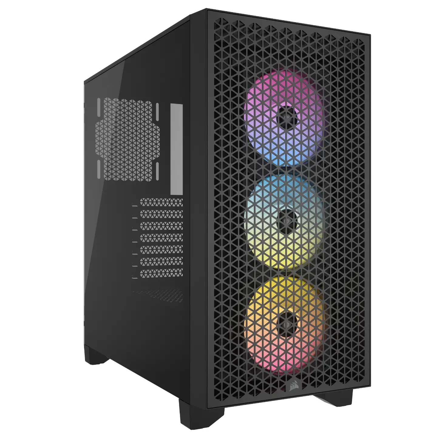 Кутия Corsair 3000D RGB AIRFLOW Mid-Tower Case Black - CC-9011255-WW
