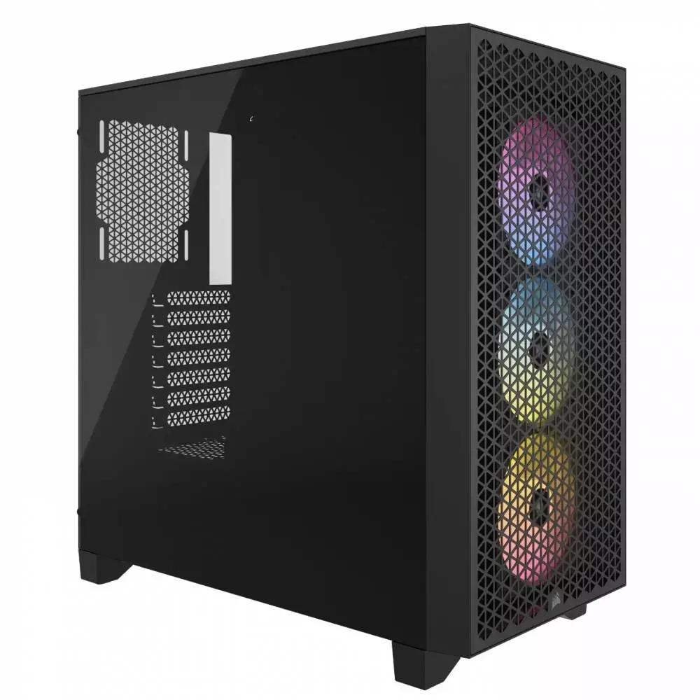 Кутия Corsair 3000D RGB AIRFLOW Mid-Tower Case Black - CC-9011255-WW