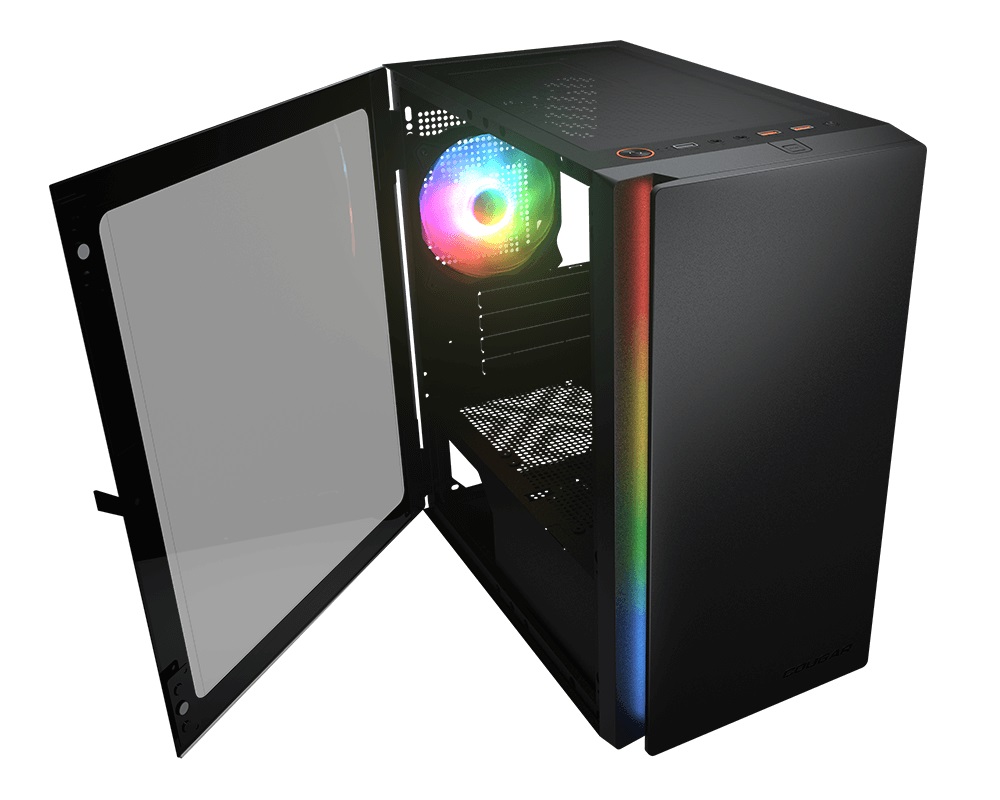 Кутия COUGAR Purity RGB Black Mini Tower Case - CG385PC400001