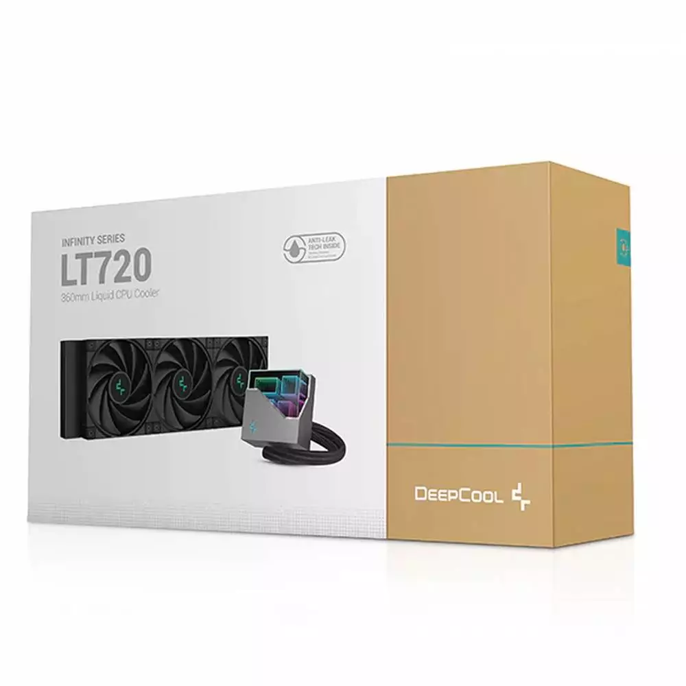 Водно охлаждане за процесор DeepCool LT720 Black 360mm Liquid CPU Cooler