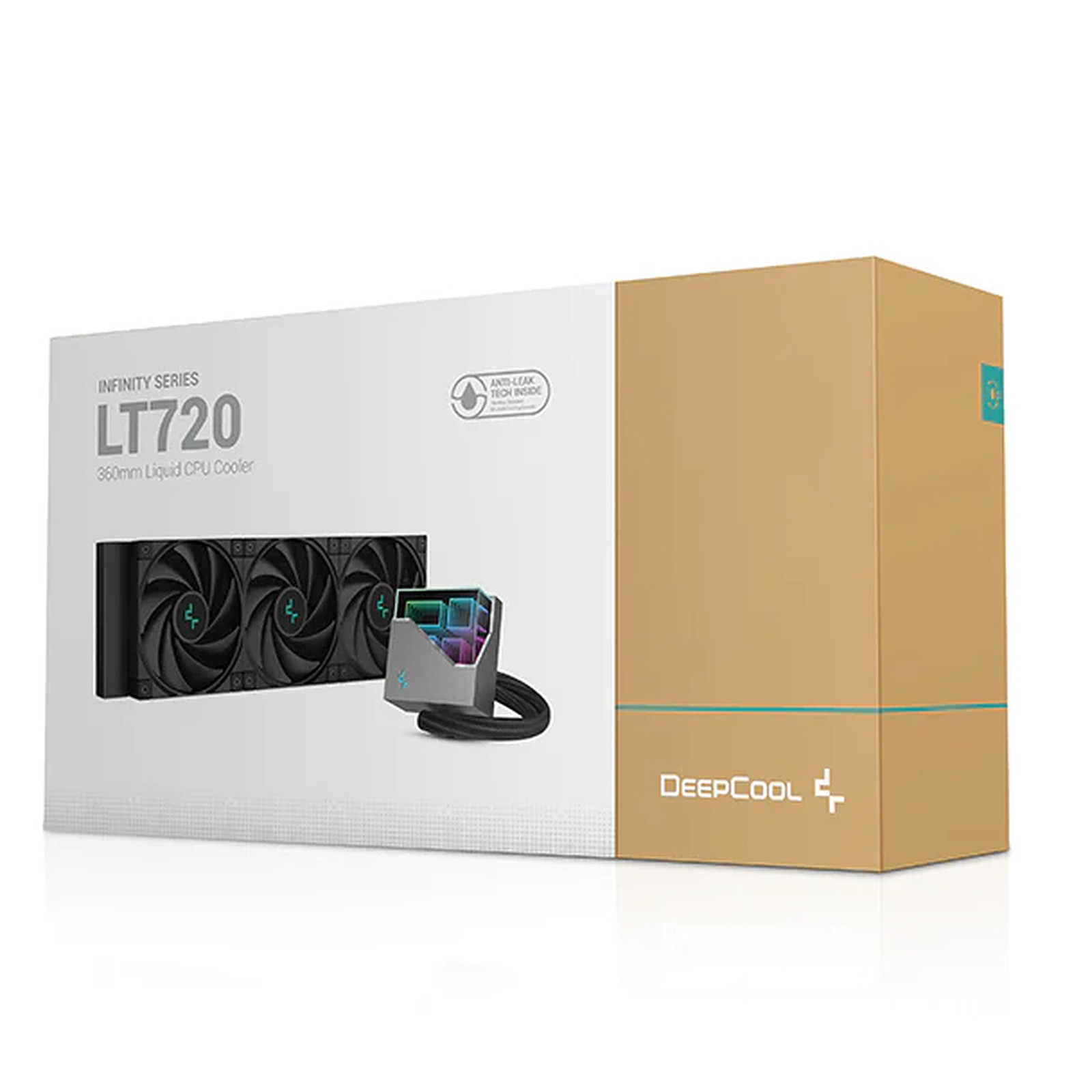 Водно охлаждане за процесор DeepCool LT720 Black 360mm Liquid CPU Cooler