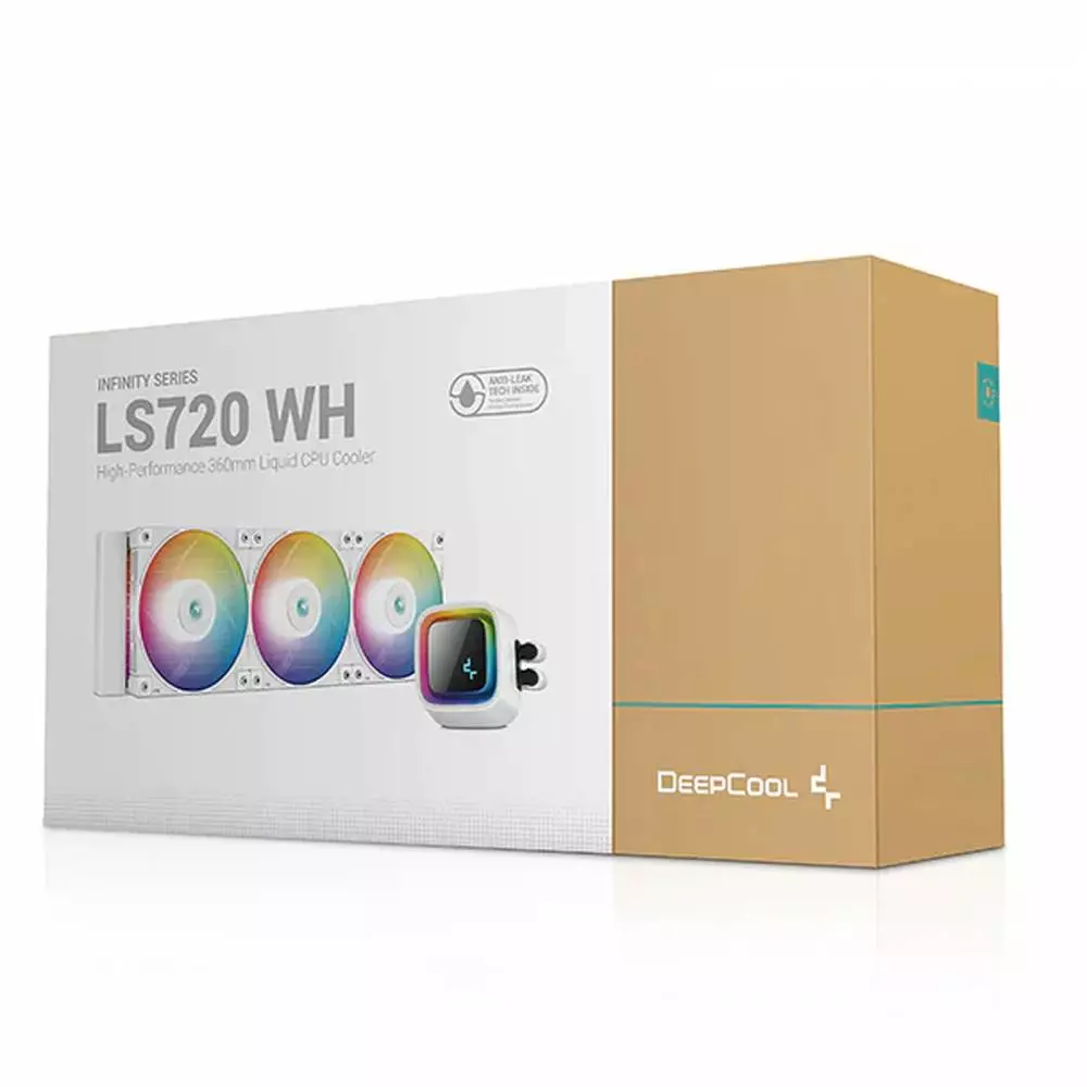 Водно охлаждане за процесор DeepCool LS720 WH AIO Liquid Cooler