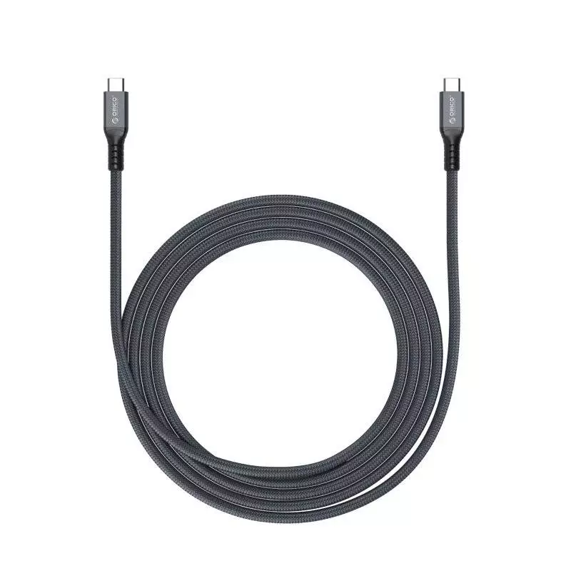 Orico кабел Cable Thunderbolt 4 / USB4 - Type-C to Type-C 40Gbps PD100W 0.8m Grey - TBZ4-08-GY