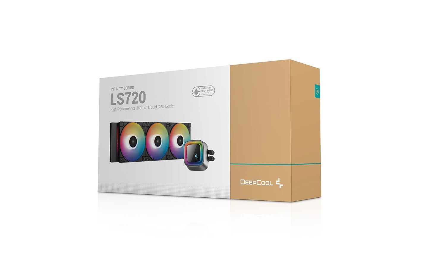 Водно охлаждане за процесор DeepCool LS720 Black AIO Liquid Cooler