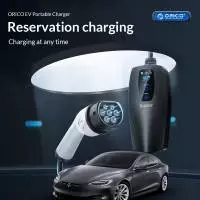 Orico Зарядна станция за електромобил EV-CHARGER 32A 1-phase Type-2 EU port, 10m cable - AUG432-EU-05-BK