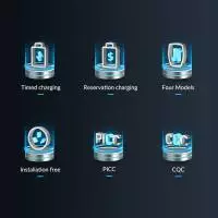 Orico Зарядна станция за електромобил EV-CHARGER 32A 1-phase Type-2 EU port, 10m cable - AUG432-EU-05-BK
