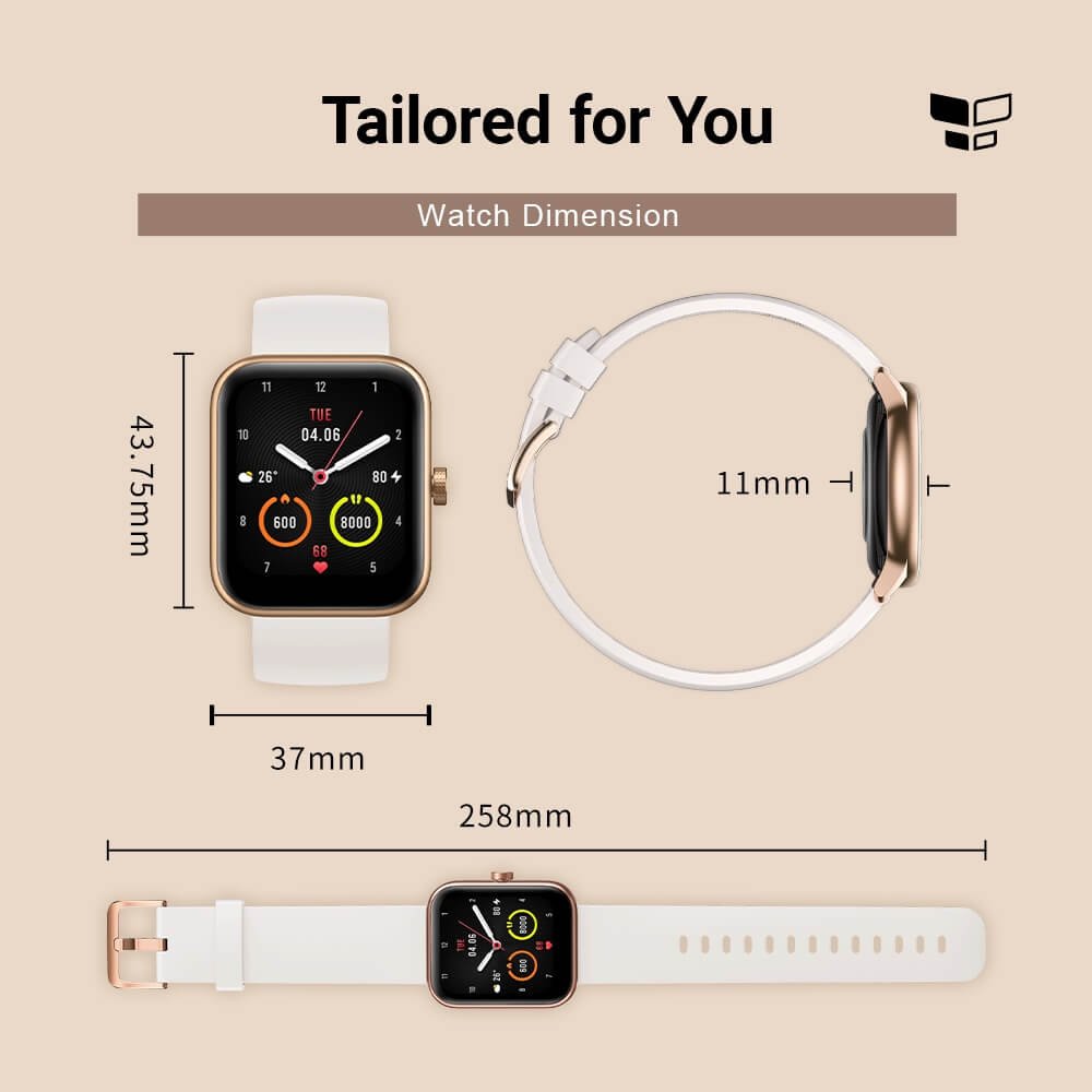 Maimo смарт часовник Smartwatch - Maimo Watch Black - SPO2, HeartRate, Amazon Alexa