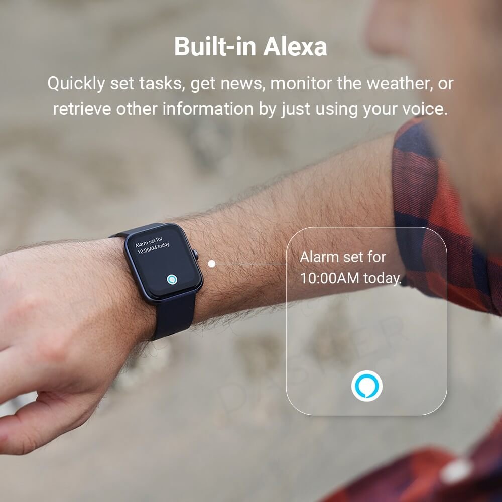 Maimo смарт часовник Smartwatch - Maimo Watch Black - SPO2, HeartRate, Amazon Alexa