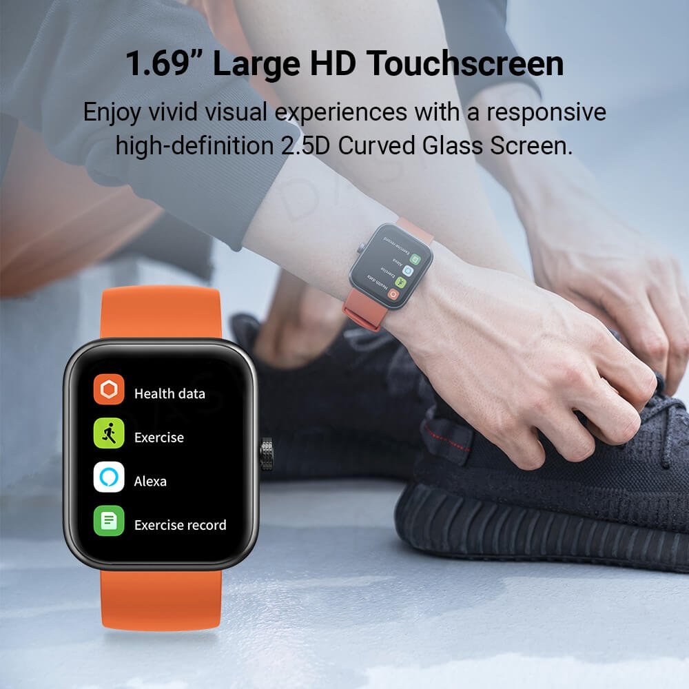 Maimo смарт часовник Smartwatch - Maimo Watch Black - SPO2, HeartRate, Amazon Alexa