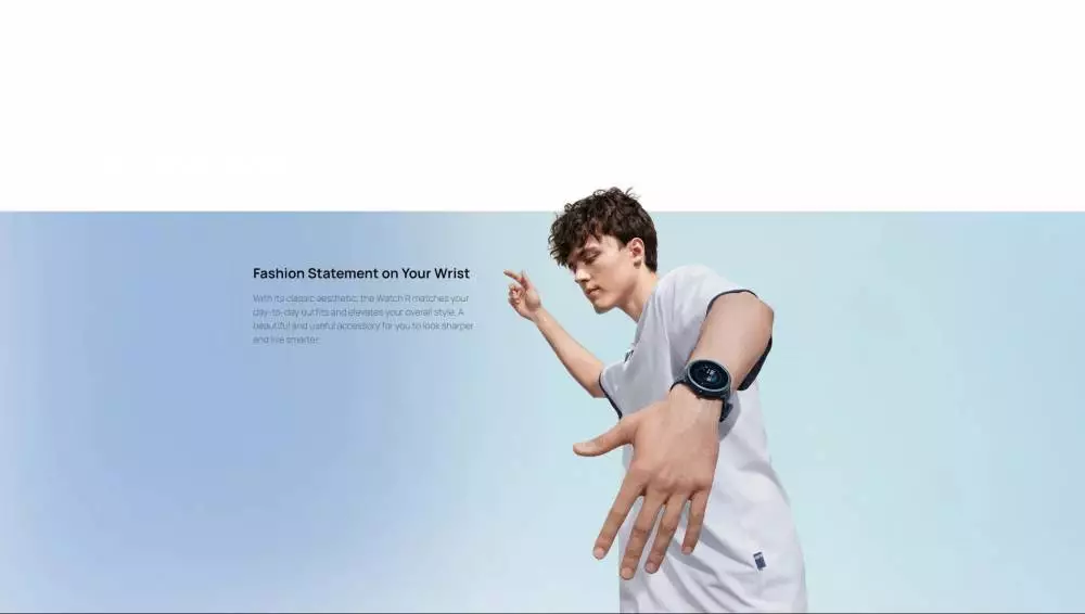 Maimo смарт часовник Smartwatch - Maimo Watch R GPS - Black, SPO2, HeartRate