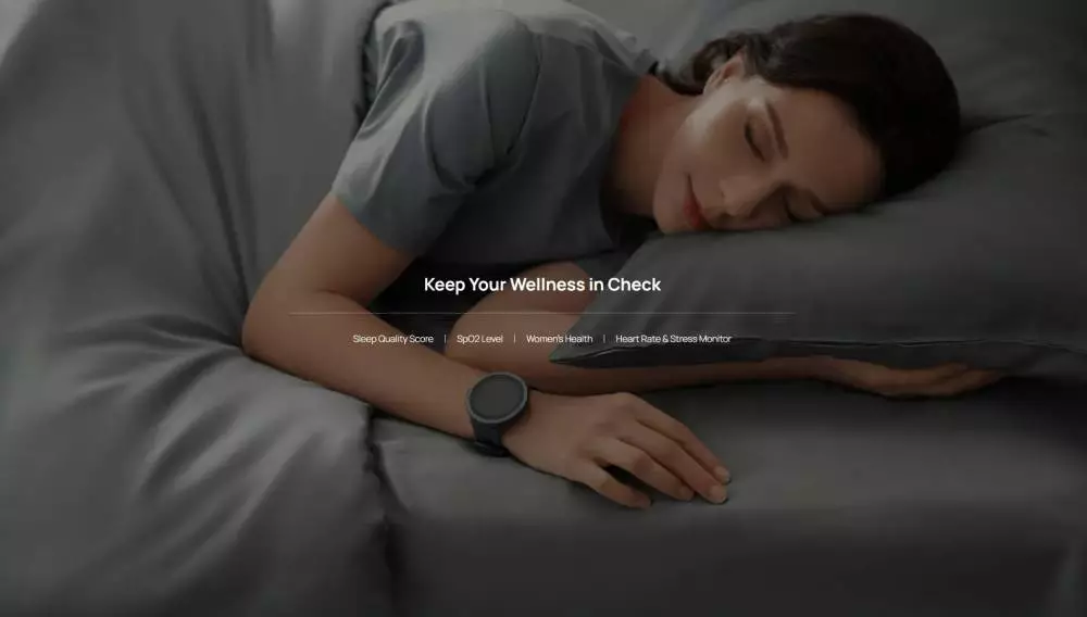 Maimo смарт часовник Smartwatch - Maimo Watch R GPS - Black, SPO2, HeartRate