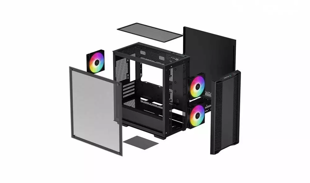 Boîtier DeepCool CC360 ARGB mATX Case Noir