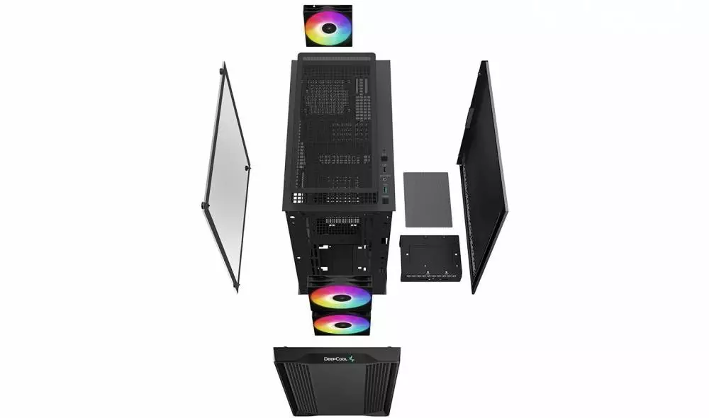 Boîtier DeepCool CC360 ARGB mATX Case Noir