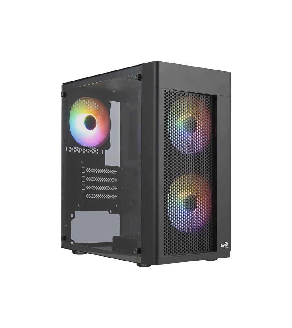 Кутия AeroCool Hexform-G-BK-v2 Case mATX 3 fans included