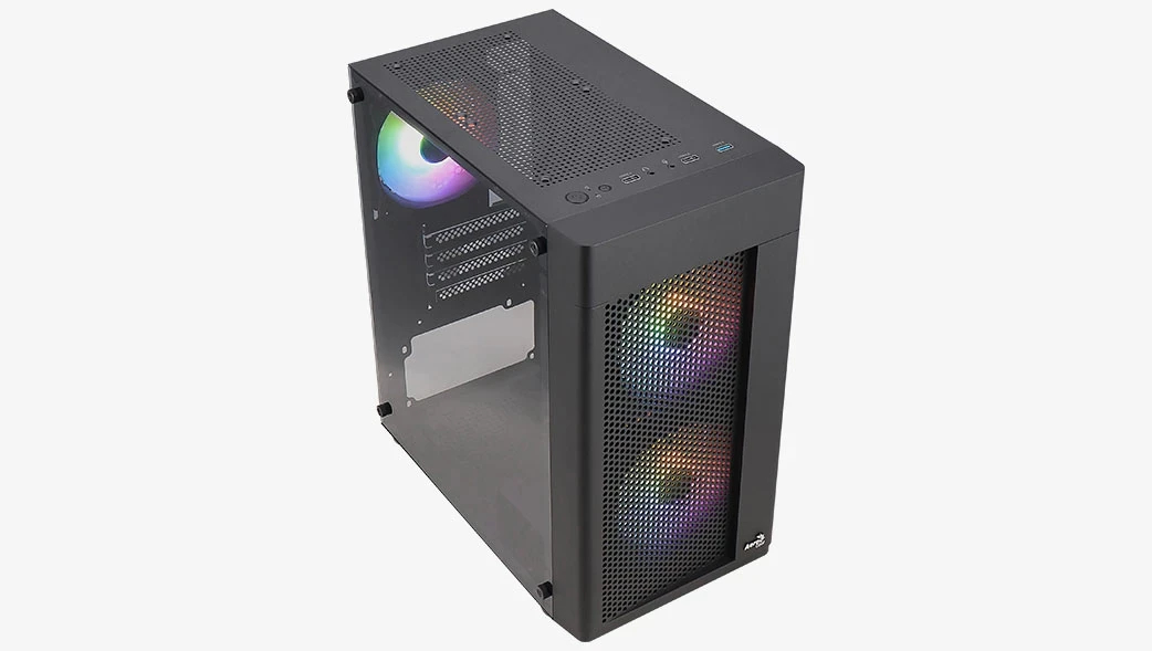 Кутия AeroCool Hexform-G-BK-v2 Case mATX 3 fans included