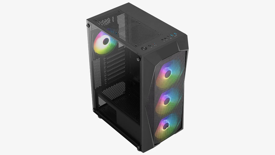 Кутия AeroCool Falcon-G-BK-v2 ARGB ATX Case