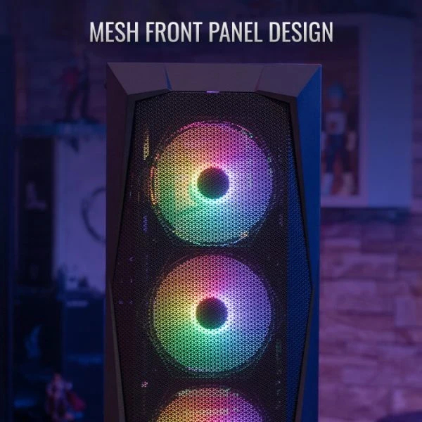 Кутия AeroCool Falcon-G-BK-v2 ARGB ATX Case