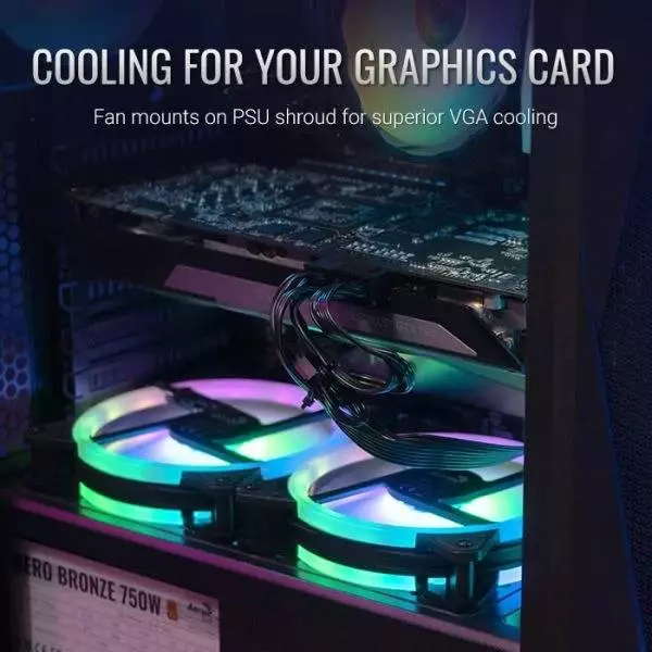 Кутия AeroCool Falcon-G-BK-v2 ARGB ATX Case