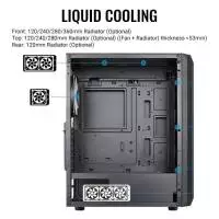 Кутия AeroCool Beam-G-BK-v2 TG ATX Case 4 fans included