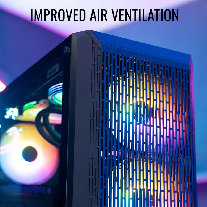 Кутия AeroCool Beam-G-BK-v2 TG ATX Case 4 fans included