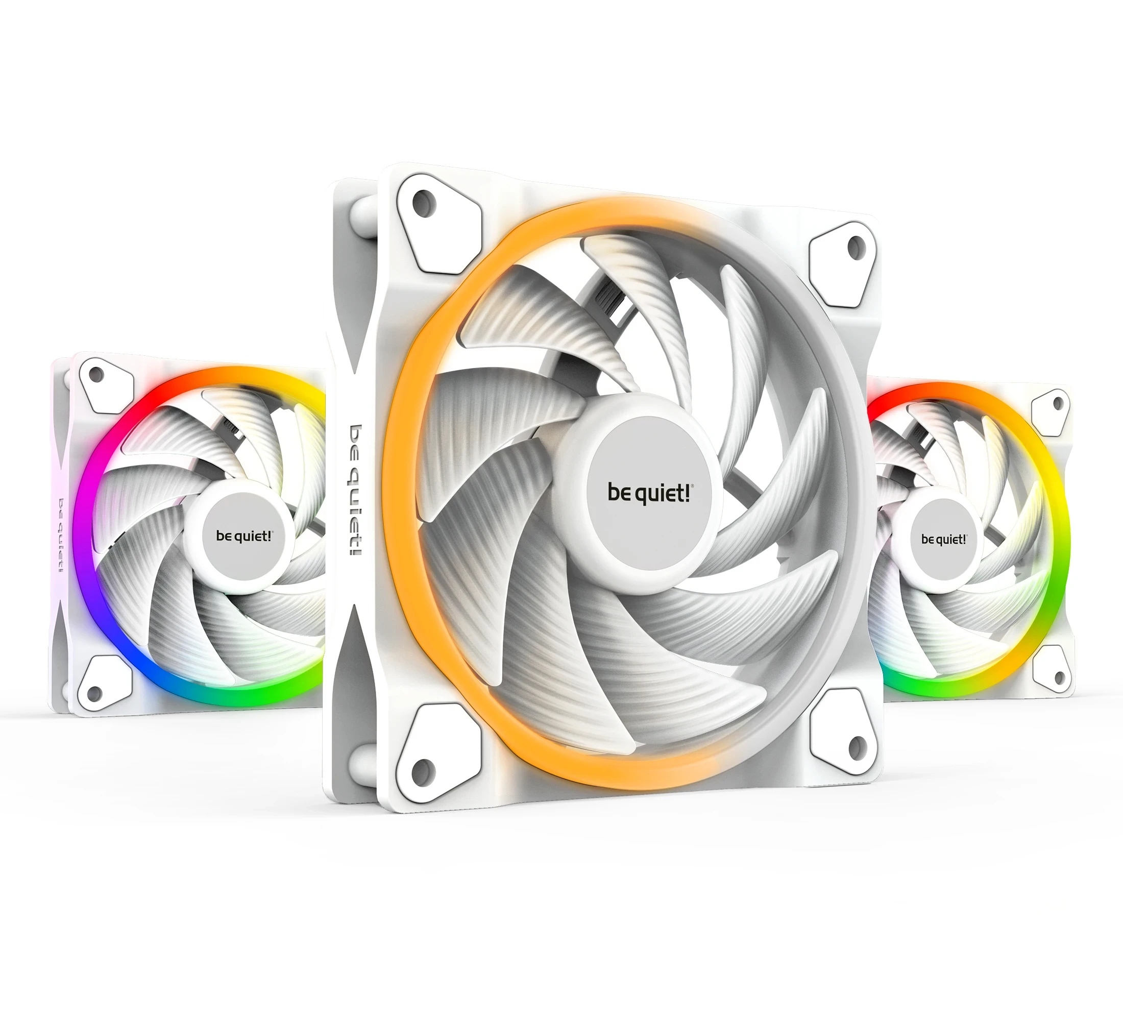 Вентилатори be quiet! LIGHT WINGS White 120mm PWM High-Speed Triple-Pack Fan 3-in-1 - BL101