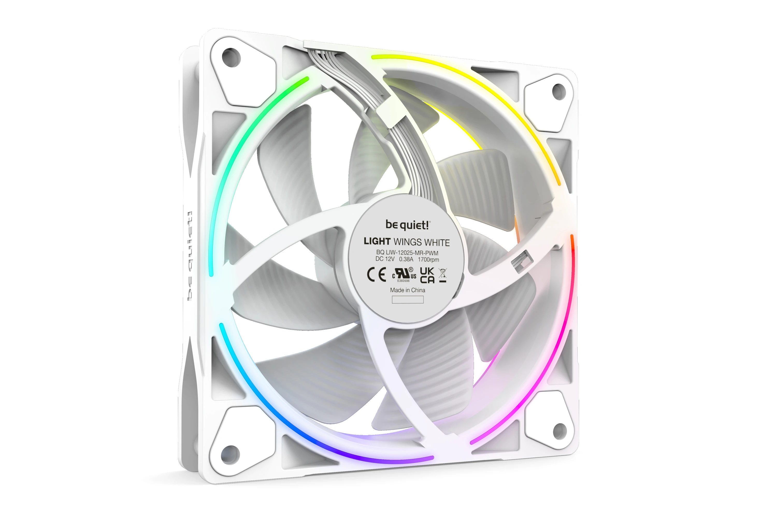 Вентилатори be quiet! LIGHT WINGS White 120mm PWM Triple-Pack Fan 3-in-1 - BL100