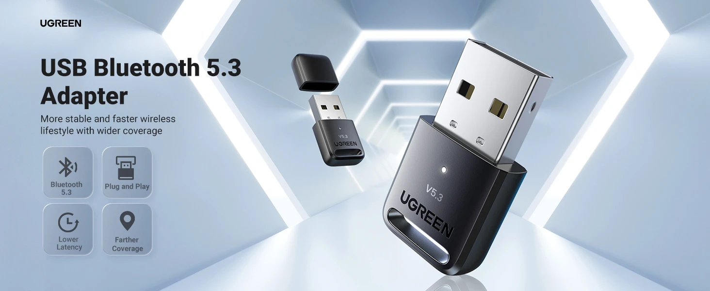 Блутут адаптер Ugreen Bluetooth 5.3 CM591 USB adapter - 90225