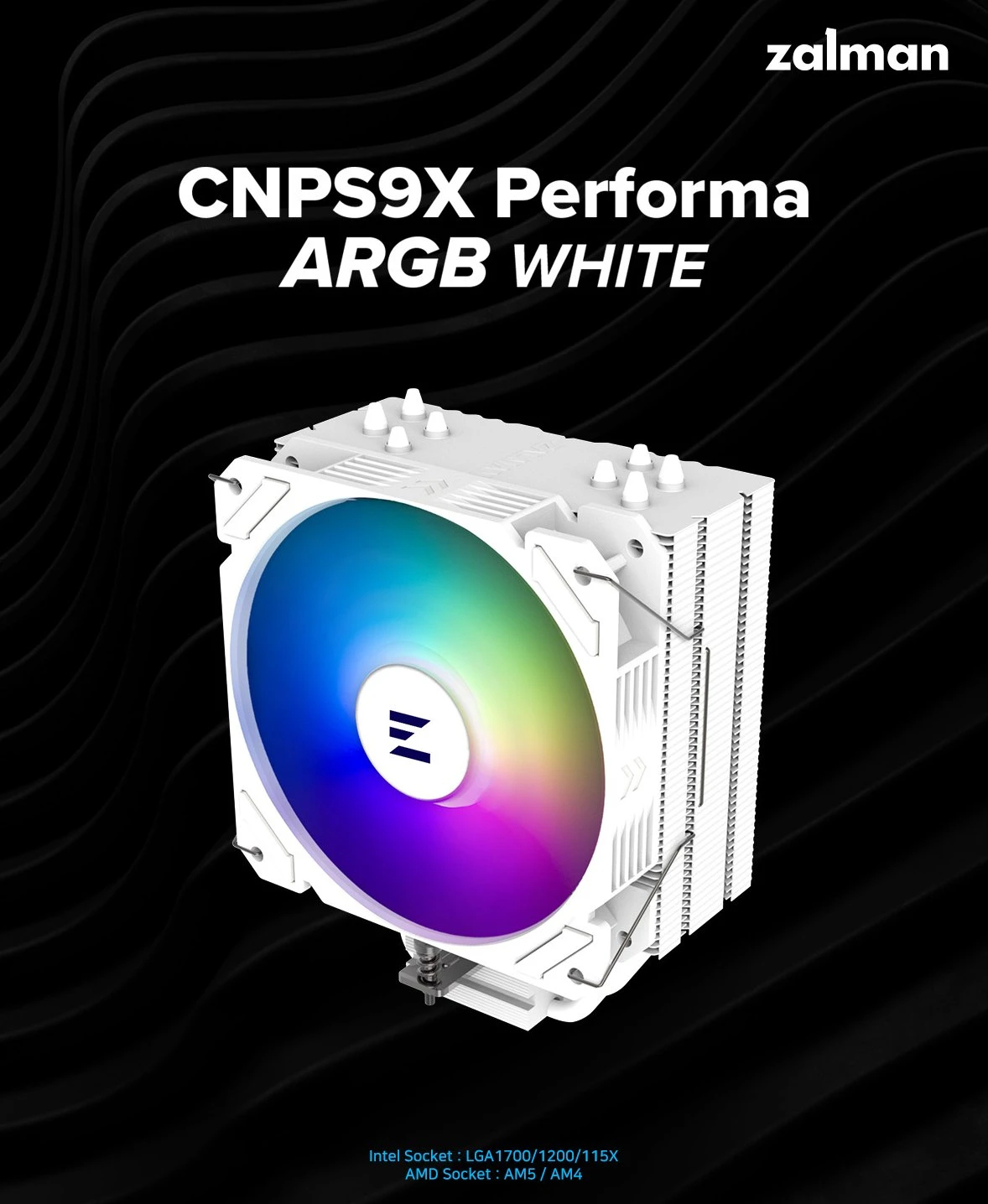 Охладител за процесор Zalman CNPS9X PERFORMA ARGB WHITE ARGB CPU Cooler 