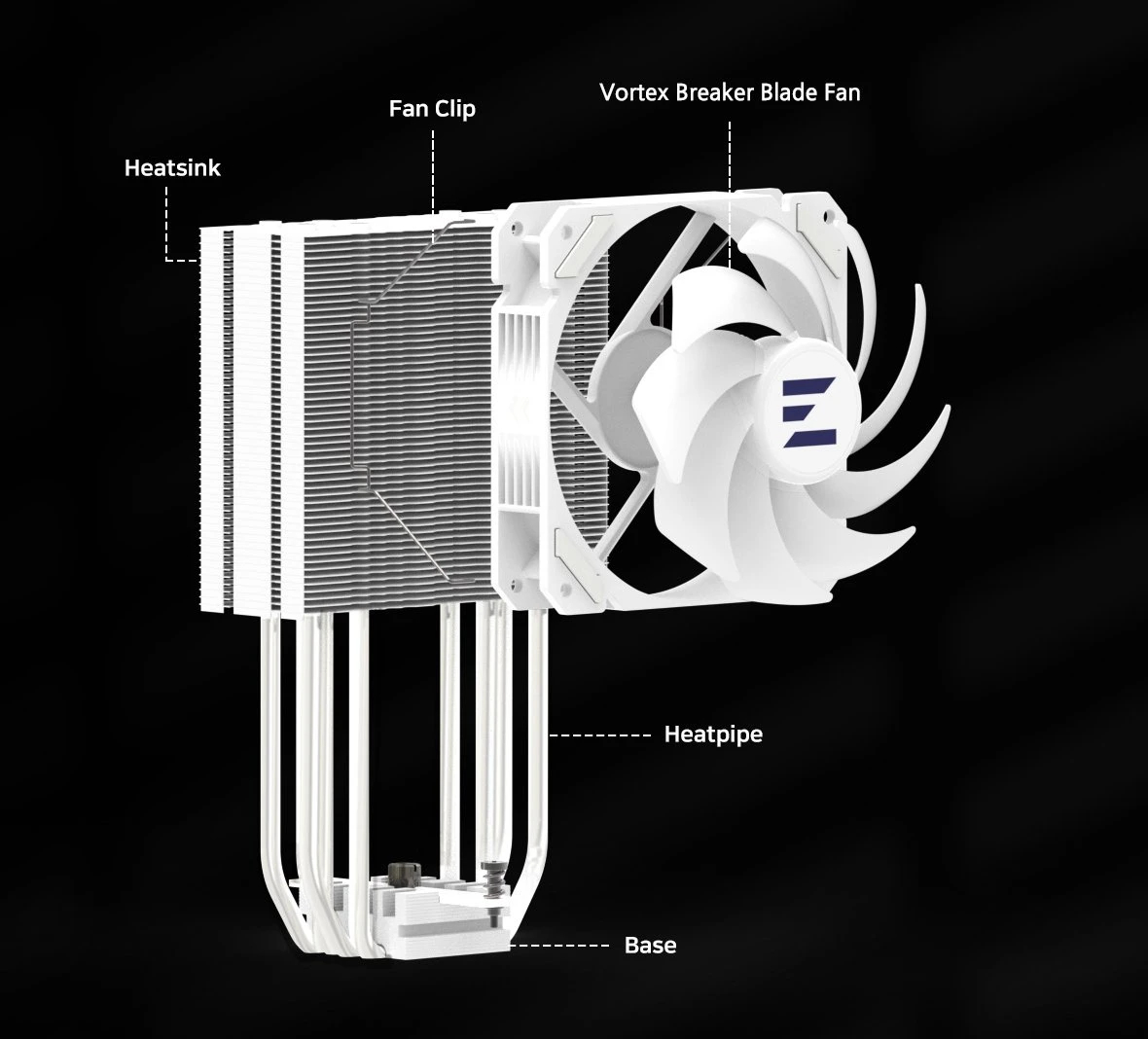 Охладител за процесор Zalman CNPS9X PERFORMA ARGB WHITE ARGB CPU Cooler 